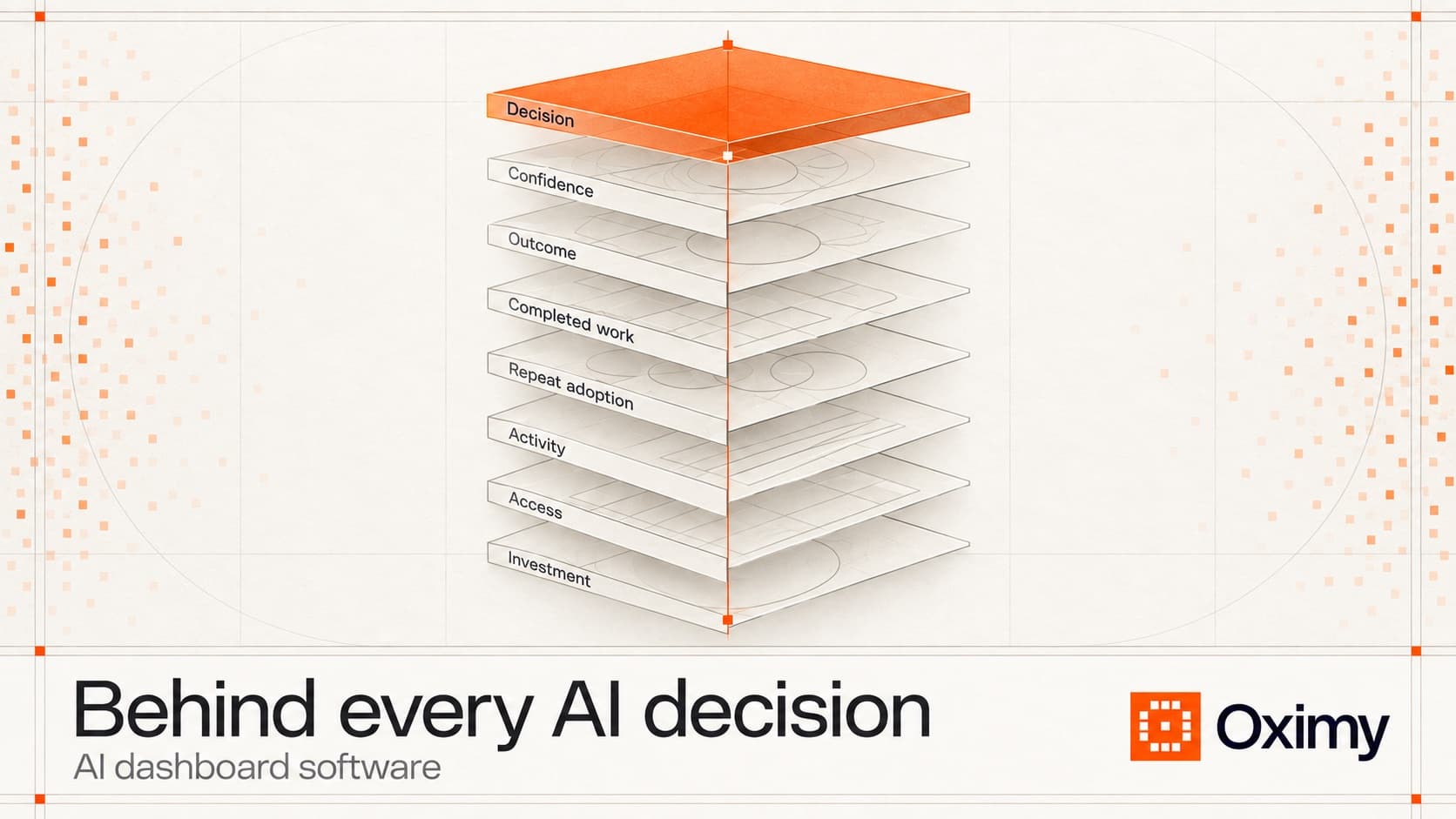 AI dashboard software: layers of evidence from investment up to the decision